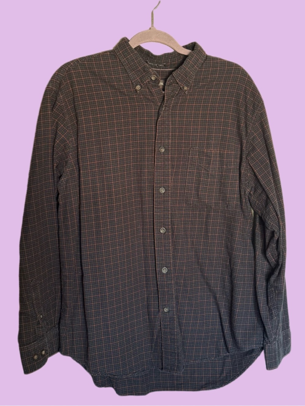 St. John's Bay Men's Plaid Button-Down Shirt